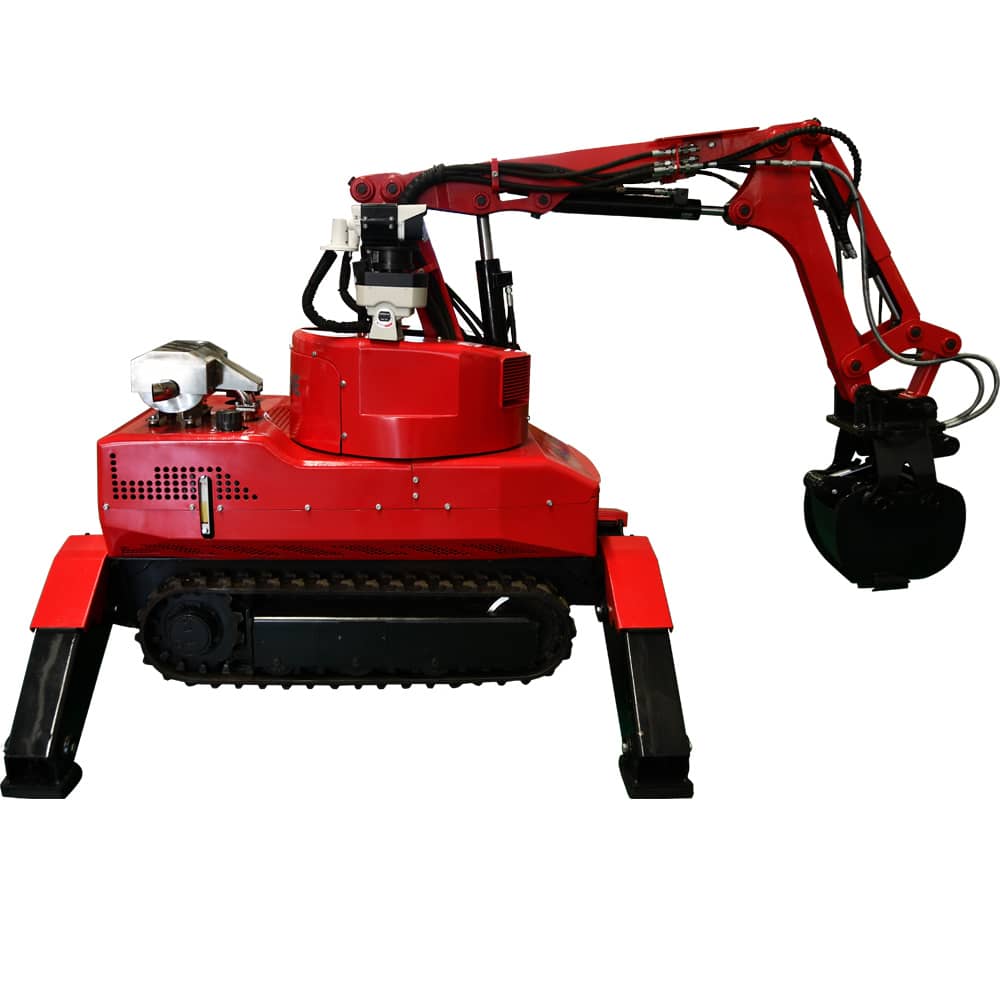 Cherry Picker Lifts Demolition Robot